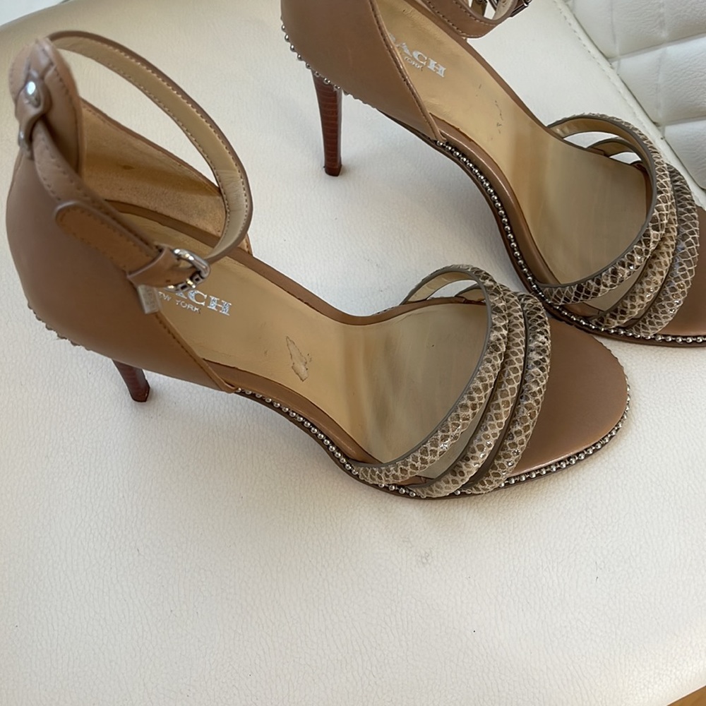 Coach Python Print Heel - image 2
